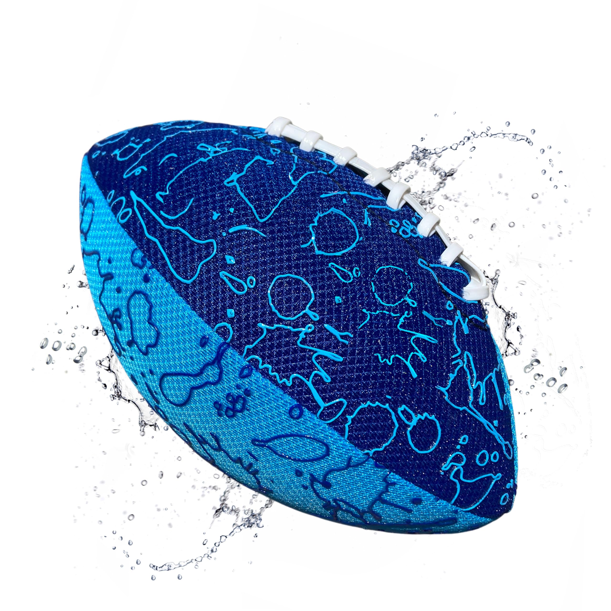 Waterproof Foam Football 6.5 Inch for Kids & Adults – Durable Double-Laced Pool Beach Outdoor Ball, Safe Soft Football for Boys Girls Ages 3+, Pool Party Water Sports Toy
