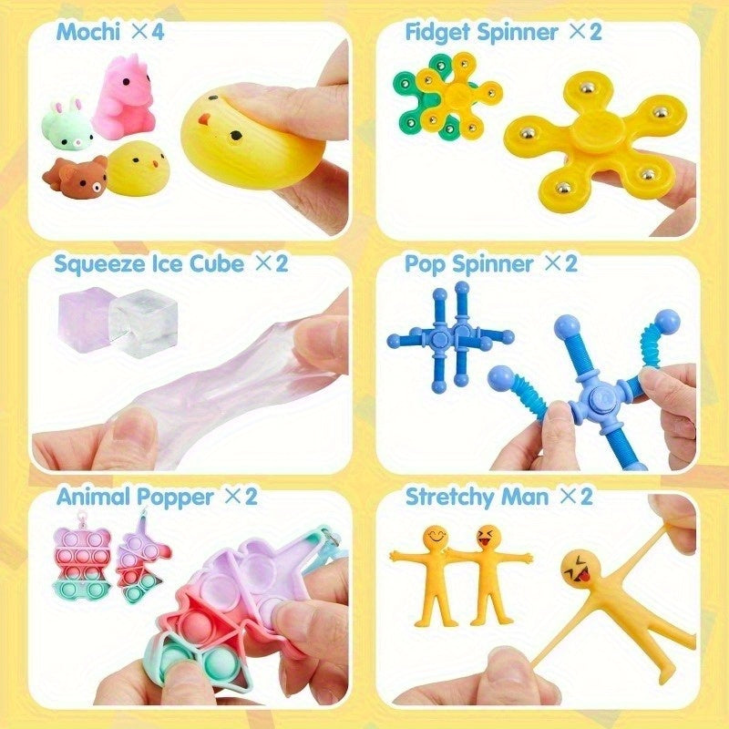 Party Favors for Kids 36 Pcs Bulk Set - Fidget Toys Goodie Bag Fillers, Pinata Stuffers, Classroom Prizes, Treasure Box Toys, Sensory Toys for Kids with ADHD, Birthday Party Supplies