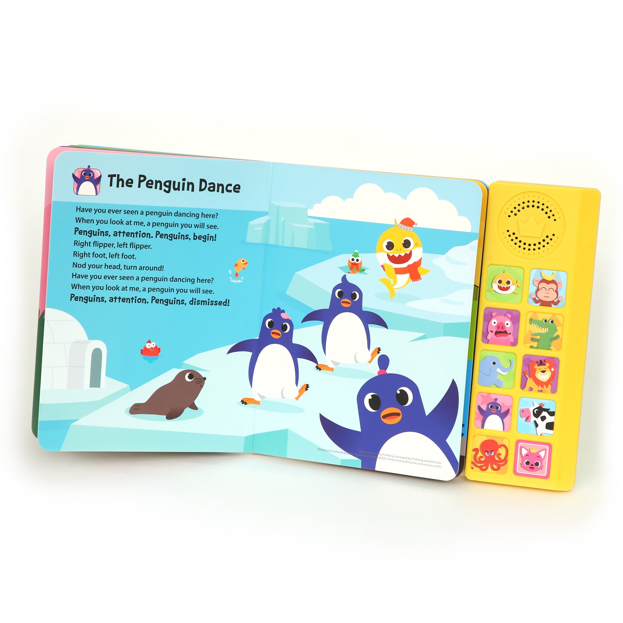 Pinkfong Baby Shark Animal Songs 10-Button Sound Book for Toddlers - Interactive Nursery Rhymes Learning Book, 9 Songs with Music, Educational Toy Gift for Kids Ages 1-3