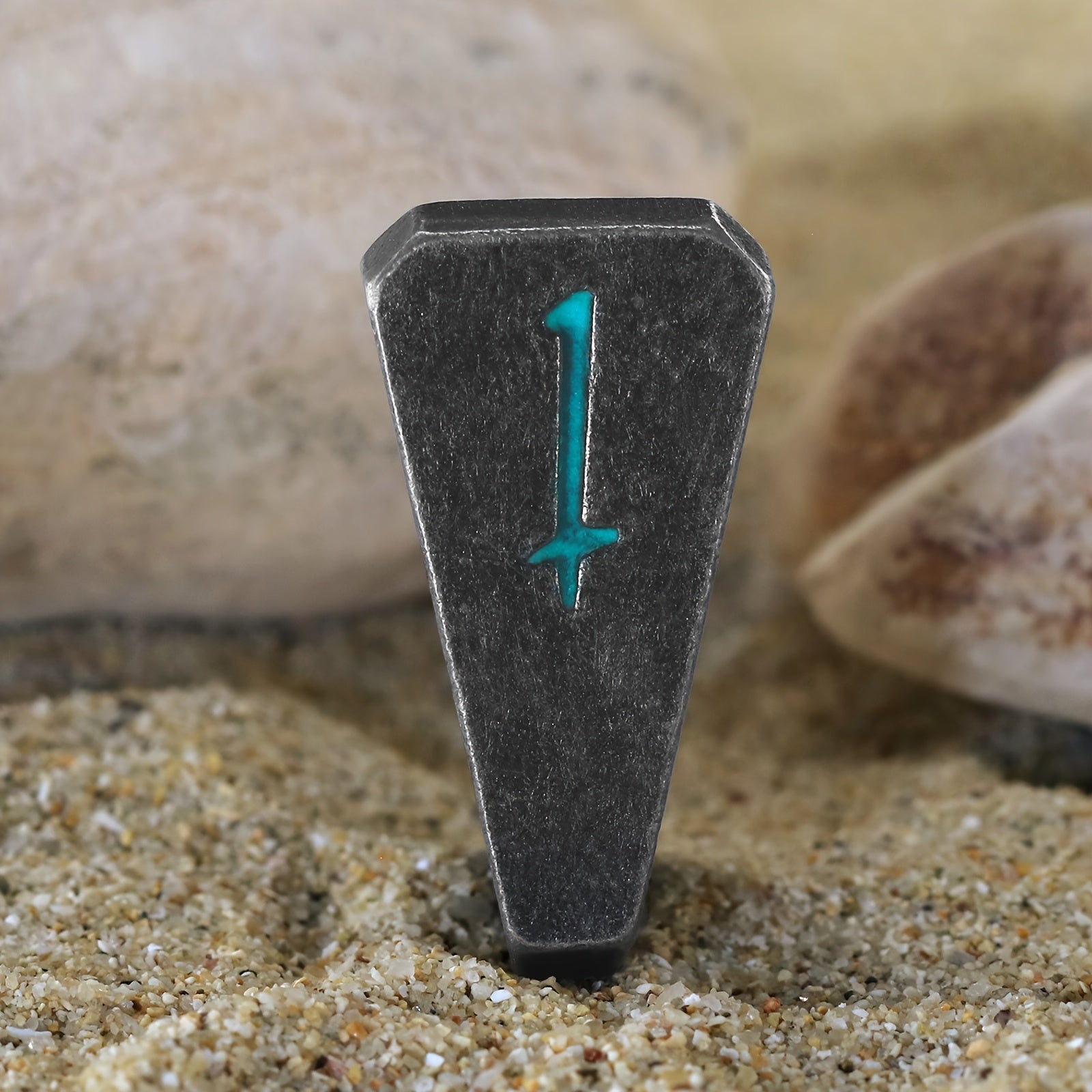 Metal DND Dice Set 7 Piece Stonehenge Themed Glow in the Dark – Zinc Alloy Heavy Polyhedral RPG Dice D4-D20 with Gift Box Blue, Dungeon Master Birthday Christmas Gift for Tabletop Gamers