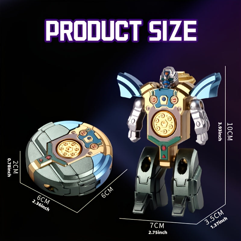 Deformation Robot Fidget Spinner Bulk Pack 12 21 30pcs Finger Gyroscope Random Color ABS – Fingertip Gyro Stress Relief Toy for Kids & Adults, Easter Party Favor Gift