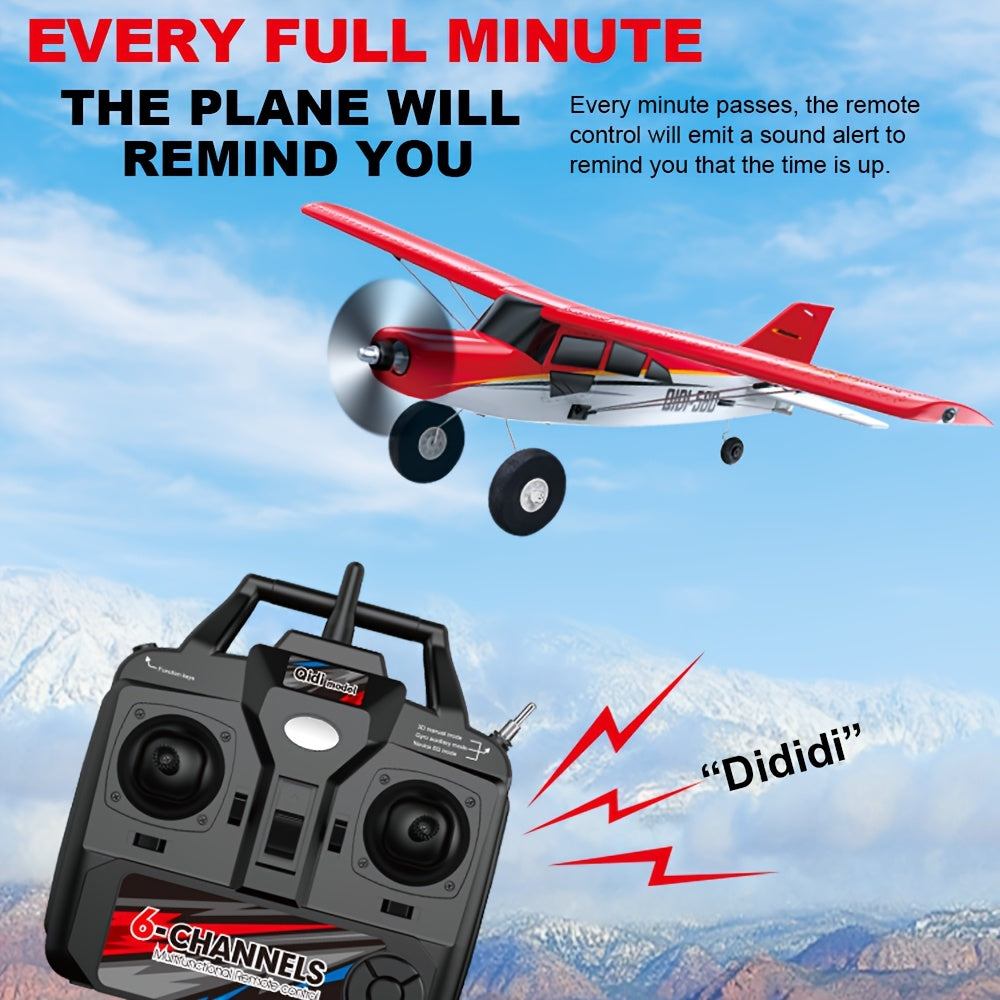 RC Fixed Wing Airplane 6-Channel Brushless Motor with 6-Axis Gyro 3D Stunts EPP Foam Aircraft - QIDI-560 M7 Aerobatic Remote Control Plane Dual Battery Outdoor Hobbyist Glider