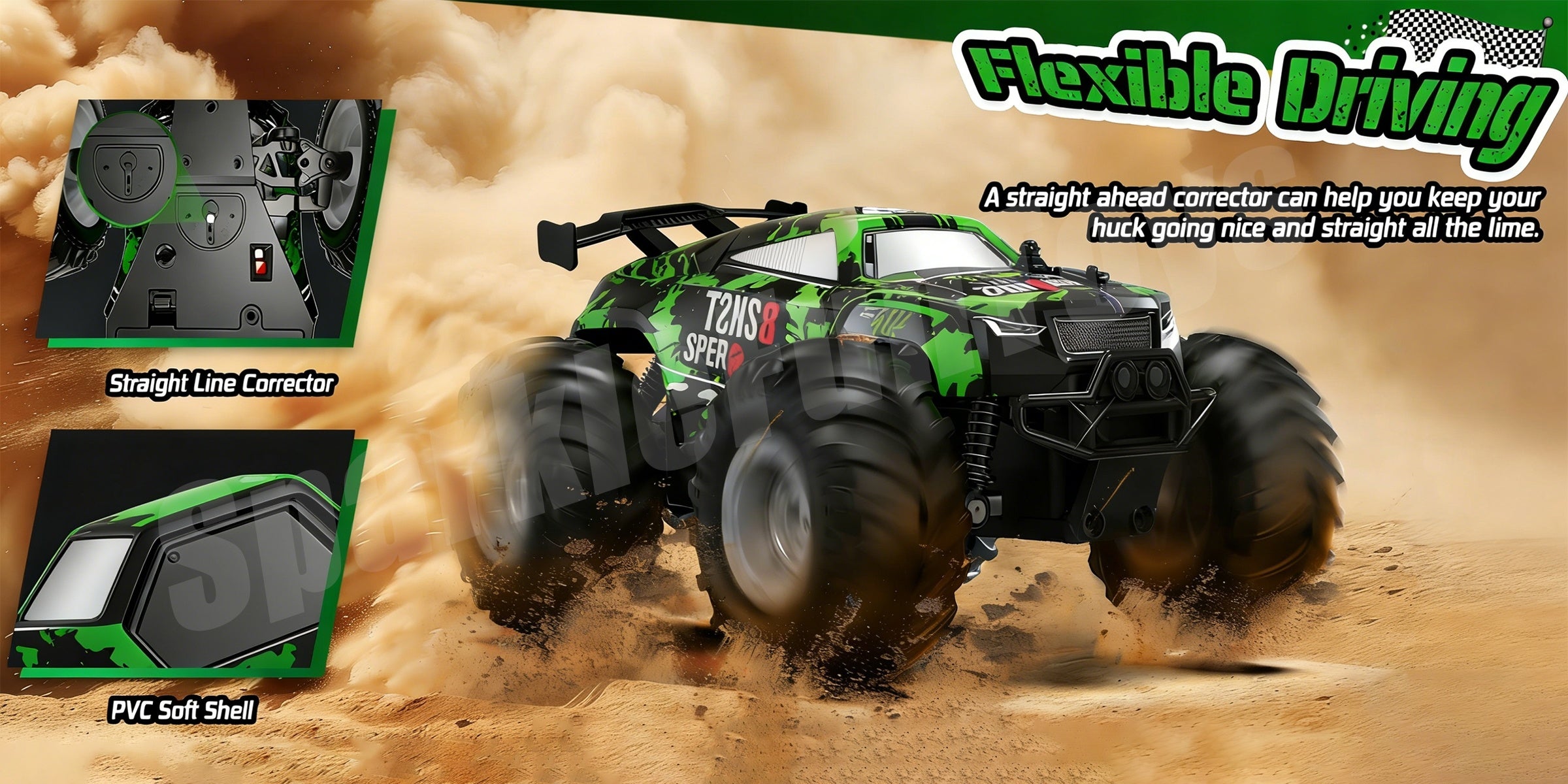 High-Speed 4WD Off-Road RC Truck 40KM/H+ Racing Class All-Terrain Remote Control Car with 2.4GHz Controller – Fast RC Vehicle Gift for Boys Kids Ages 3+