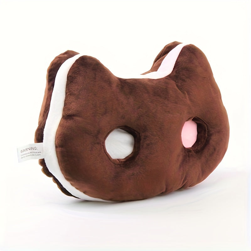 Cookie Brownie Kitten Plush 9 Inch – Cute Anime Cat Stuffed Animal Pillow, Soft Space Universe Kawaii Cat Plush Toy Gift for Kids Girls Room Decor