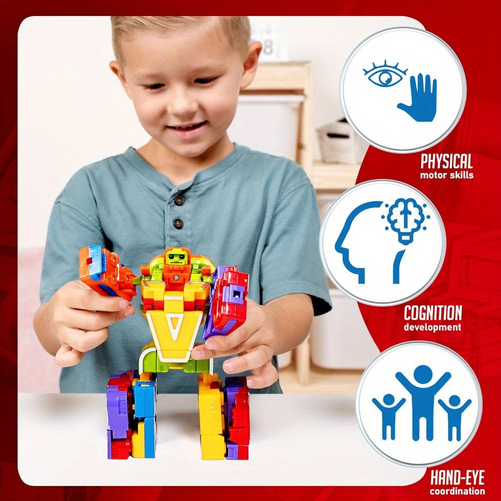 Alphabet Robot Toys for Kids – ABC Learning Alphabots Letter Transform STEM Educational Toy for Boys Girls Classroom Prizes Christmas Birthday Gift