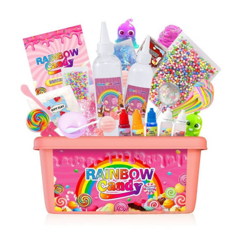 Ice Cream & Lollipop Slime Set Toys – Novelty Candy-Shaped Slime for Kids, Party Favors, Christmas Halloween Easter Gifts