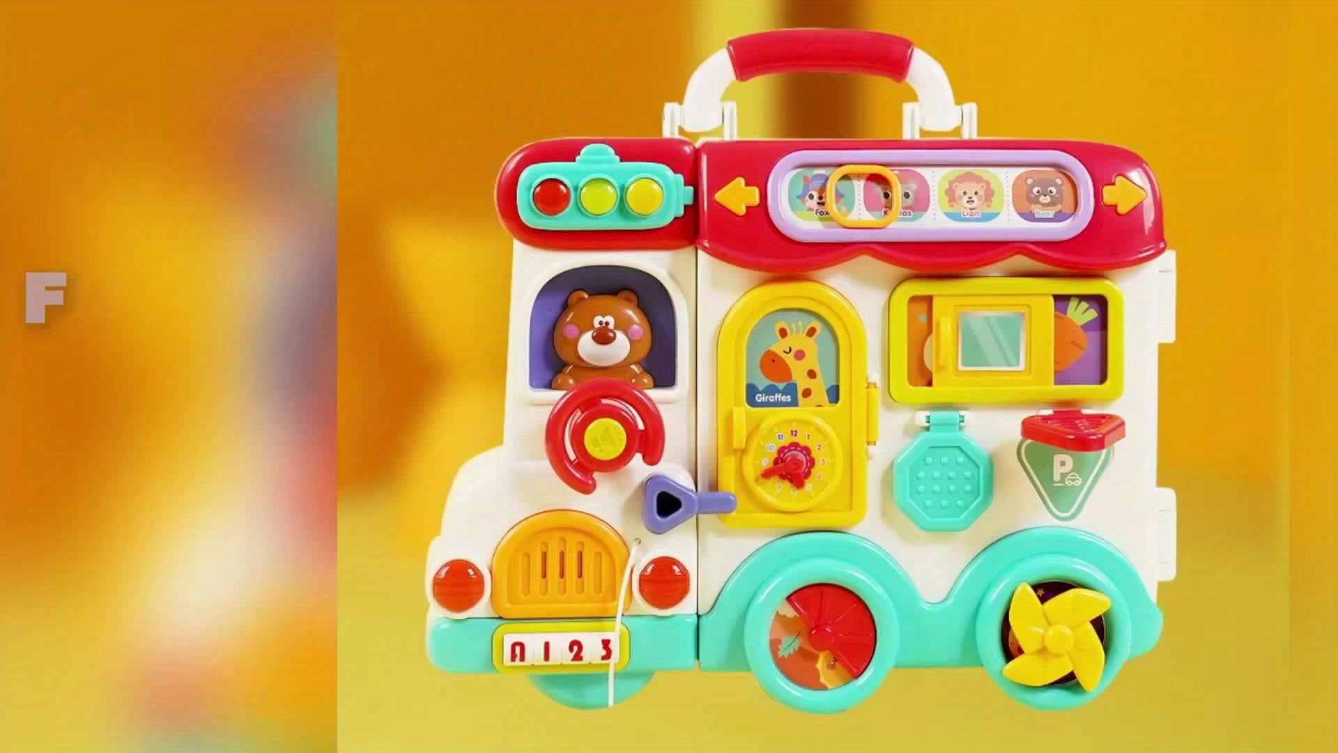 54-in-1 Busy Board Car Toy for Toddlers 18 Months+ – Fine Motor Skills Learning Activity Board, Educational Montessori Toy for Baby Boys Girls, Birthday Gift
