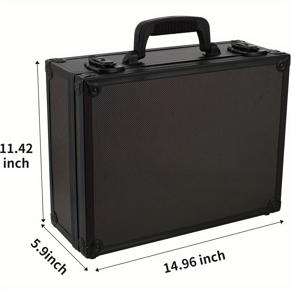 Trading Card Top Loader Storage Box Holds 600+ Cards 3"x4" 35pt Rigid Card Case Organizer with Lock for Sports Cards Pokemon MTG