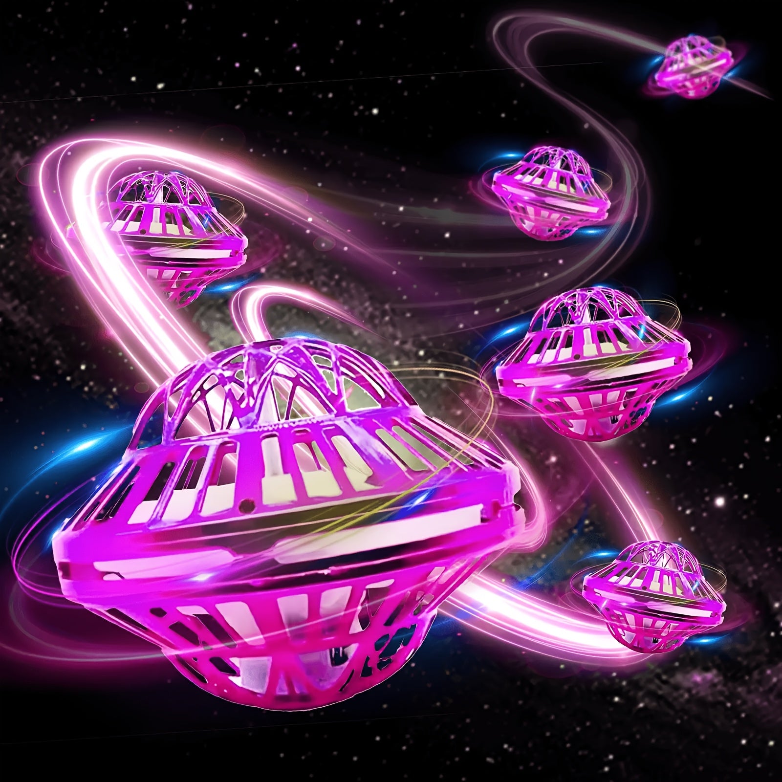 Flying Ball Toy Hand Controlled Induction - LED Luminous UFO Magic Flying Orb, USB Rechargeable, Endless Tricks, Kids Party Gift for Boys & Girls