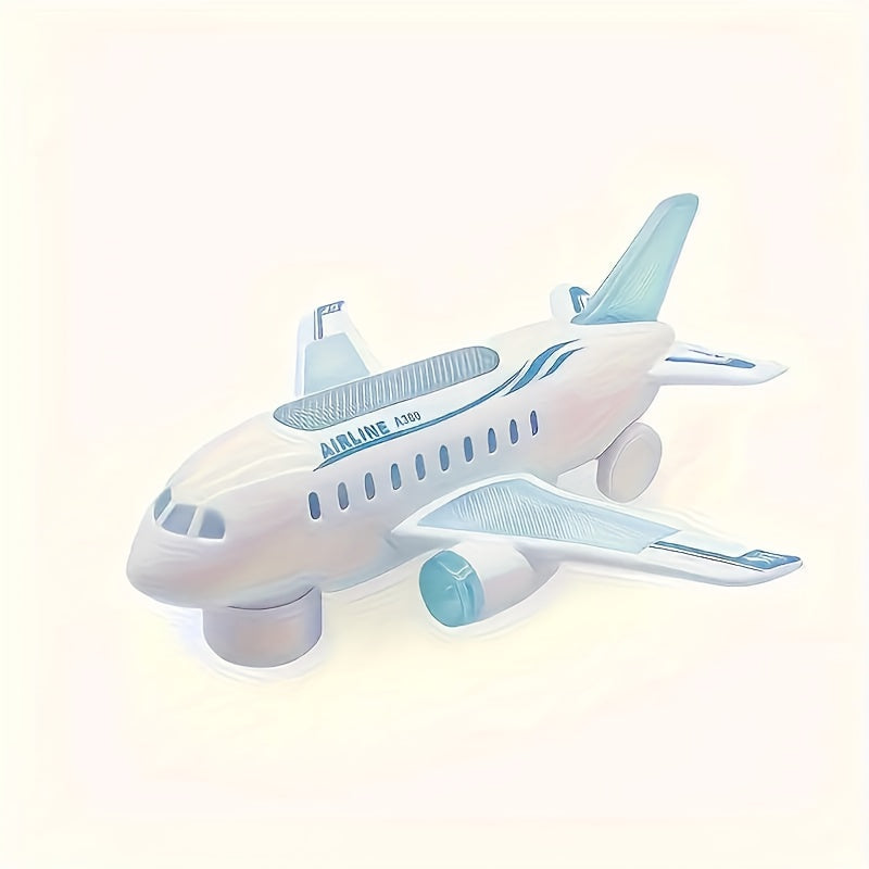Interactive LED Light & Sound Electric Airplane Toy for Kids Ages 3+ – Battery-Powered Aircraft with Lights & Realistic Sounds, Christmas & Holiday Gift