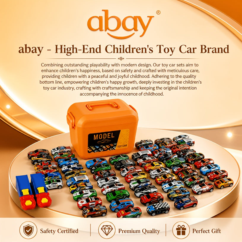 66-Set Toy Car Kits for Kids with Optional Storage Box – Educational DIY Mini Vehicle Playset, Fun Festival & Birthday Gift for Children, Boys and Girls