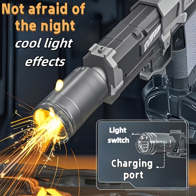 2pcs Automatic Water Gun High-Speed Long Range LED Light Soaker Blaster Toy for Boys Girls Kids Outdoor Summer Pool Beach Birthday Gift