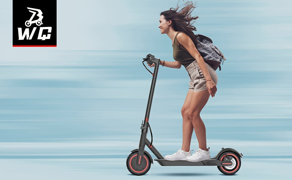 Electric Scooter for Adults 350W Folding 8.5-Inch with LED Display - 3 Speed Modes 15-30 Mile Range E-ABS Disc Brake 220LB Capacity - Commuter E-Scooter Black
