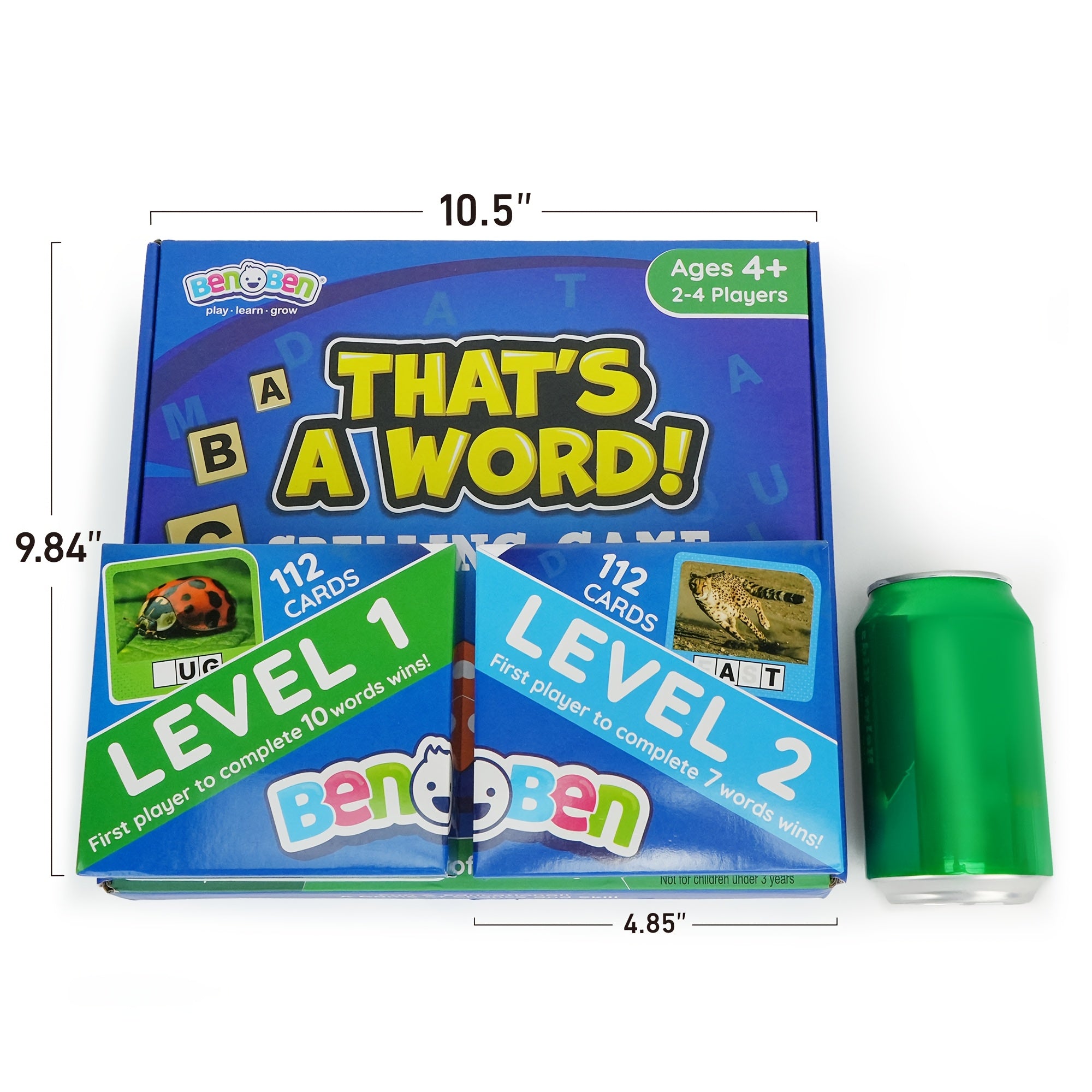 Spelling Game Flash Cards for Kids with 224 Sight Word Cards & 208 Wood Letter Tiles - Phonics Learning Game for Kindergarten Preschool Ages 4-8, Autism ADHD Friendly, Birthday Christmas Gift Boys Girls