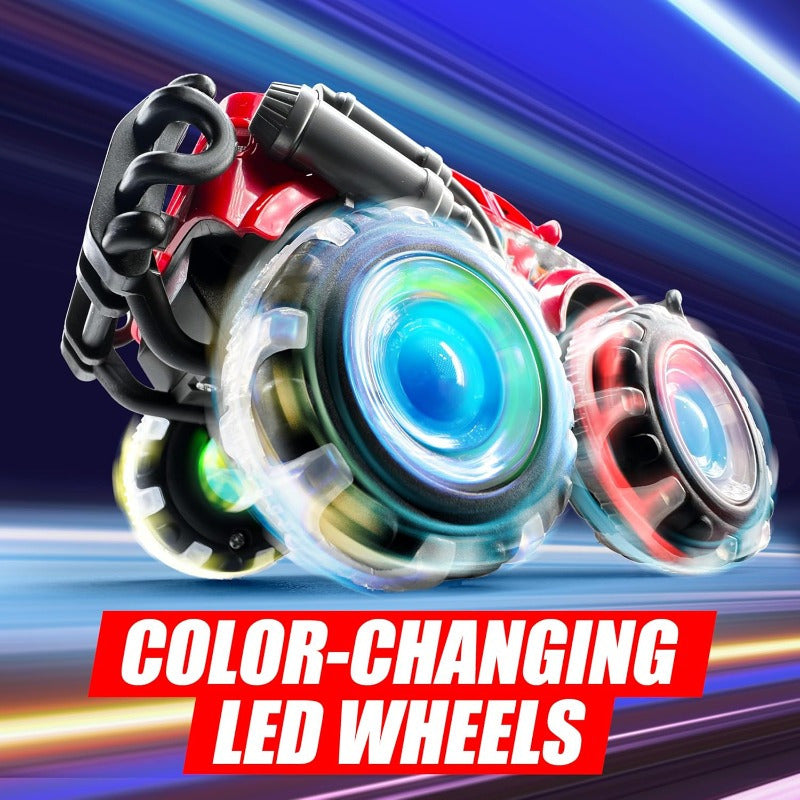 3-Pack Monster Truck Toys with Flashing LED Wheels – Friction-Powered Light-Up Cars for Toddlers, Easter, Christmas & Birthday Gift for Boys & Girls