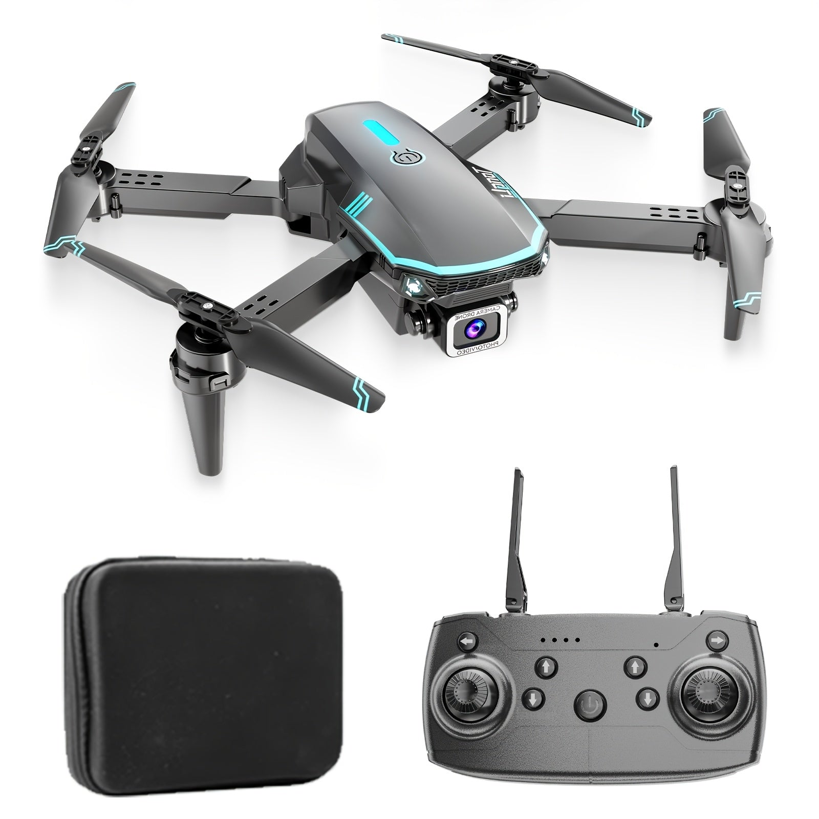Foldable Beginner Drone with Optical Flow Hover & 360° Stunts – RC Quadcopter, Headless Mode, One-Key Takeoff/Landing, Crash-Resistant, Aerial Photography, Easy to Fly Gift