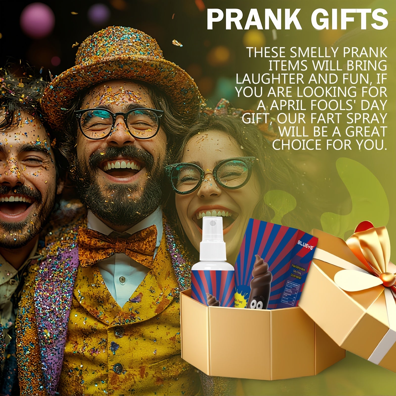 Fart Spray Extra Strong 2-Pack – Potent Stink Bomb Prank Gag Gift for Adults & Teens – Non-Toxic Smell Prank – April Fools, White Elephant, Secret Santa & Stocking Stuffer