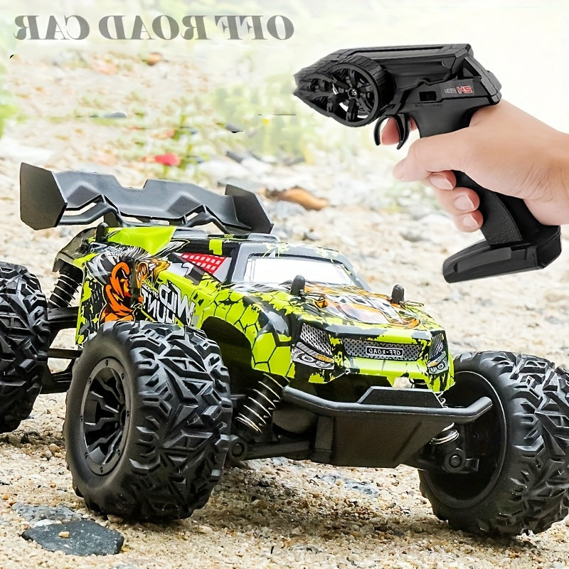 LED RC Off-Road Car for Kids - American Style Remote Control Car with Lights, Outdoor Off-Road Racing Toy for Boys, Birthday & Christmas Gift