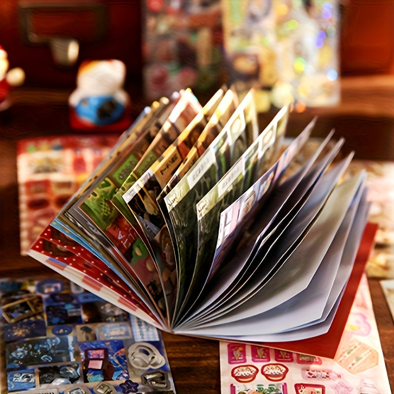 Millennium Dream Series Ancient Style Sticker Book – Vintage Chinese Aesthetic Stickers for Journaling, Scrapbooking & Planners, Decorative Art Sticker Set for Teens & Adults (1-2 Books)