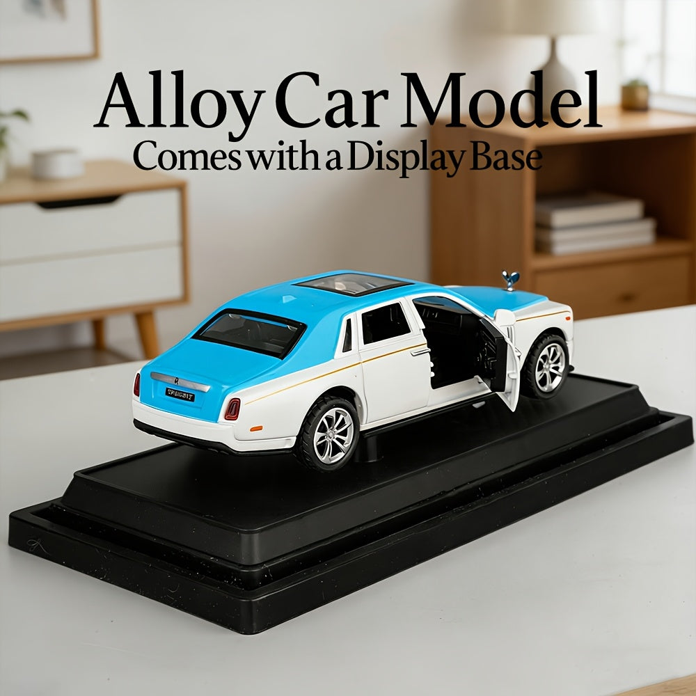 1:36 Scale Rolls-Royce Phantom Alloy Die-Cast Car Model with Openable Doors – Luxury Static Collectible, Desktop Decoration & Birthday Christmas Gift for Car Enthusiasts