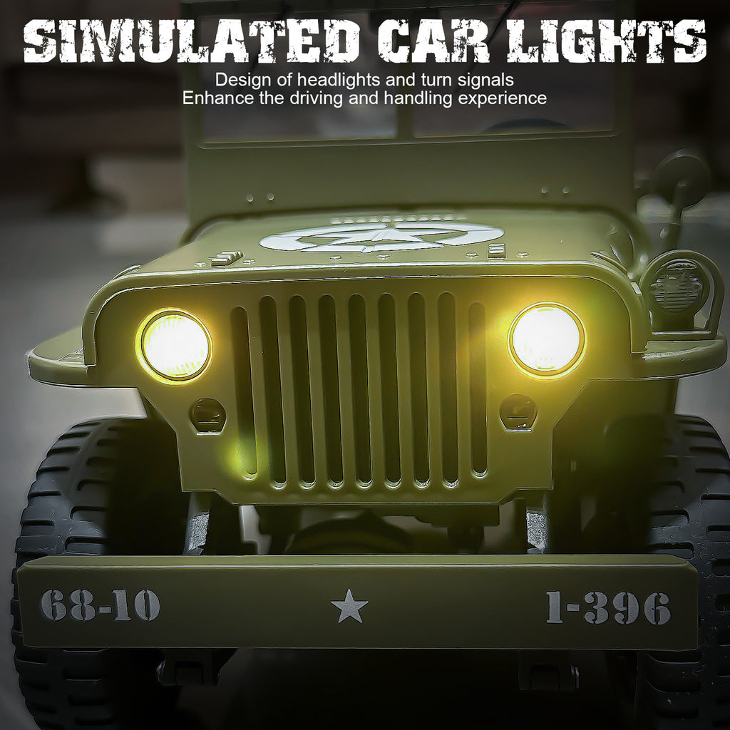 4WD RC Off Road Truck 4x4 Remote Control Car with 2 Rechargeable Batteries All Terrain Proportional Steering Gift for Boys Teens Ages 8 10 12 Christmas