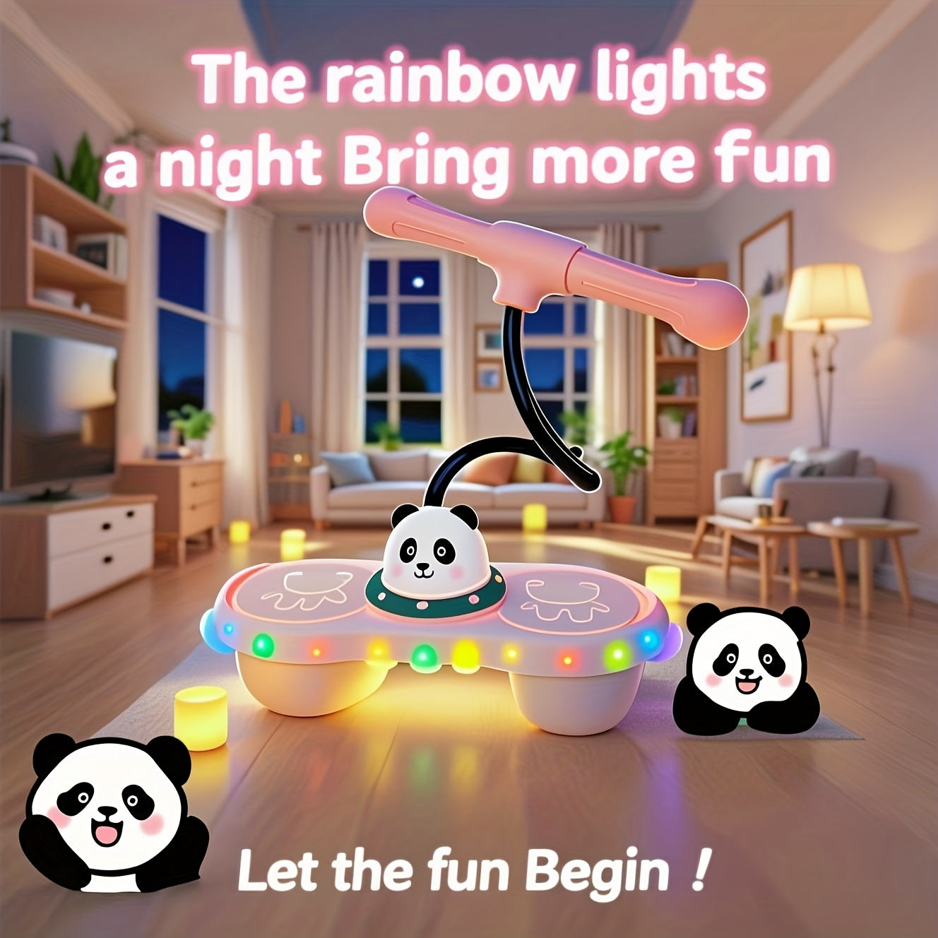 Rainbow LED Bouncing Ball Light Up Glow Ball Indoor Outdoor Balance Coordination Active Play Toy for Kids Adults Boys Girls Birthday Christmas Gift