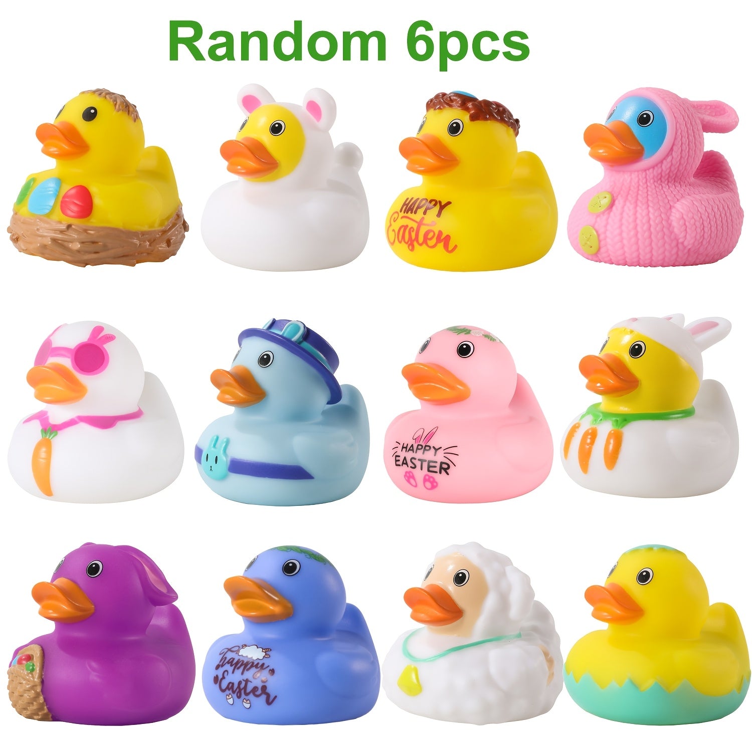 Light Up Duck Bath Toys for Toddlers - Flashing LED Rubber Ducks for Baby Bath Time, Pool & Water Play, Fun Birthday Christmas Halloween Gift for Boys Girls Ages 1-5, Random Colors, 4-Pack