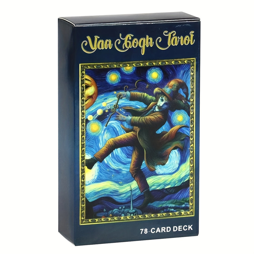 Art Tarot Cards Van Gogh 78-Card Deck High Quality Paper Major Minor Arcana Divination Gift for Art Lovers Readers Collectors Adults Teens 14+