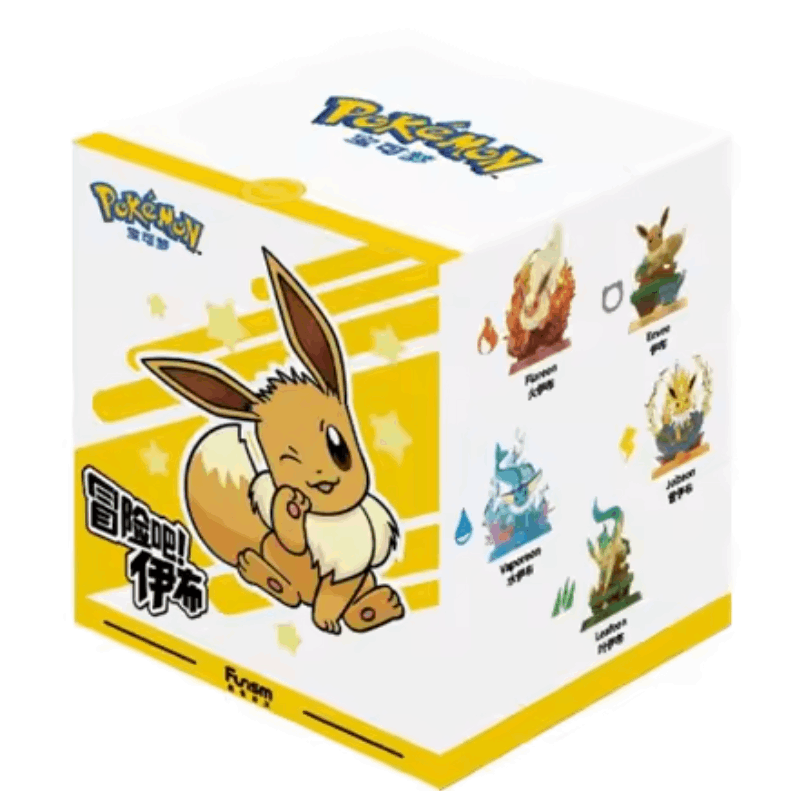 Pokemon Eeveelution Adventure Series Blind Box - 1st Generation Vinyl Collectible Figure, Umbreon Espeon Desktop Ornament, Surprise Mystery Box Gift for Pokemon Fans