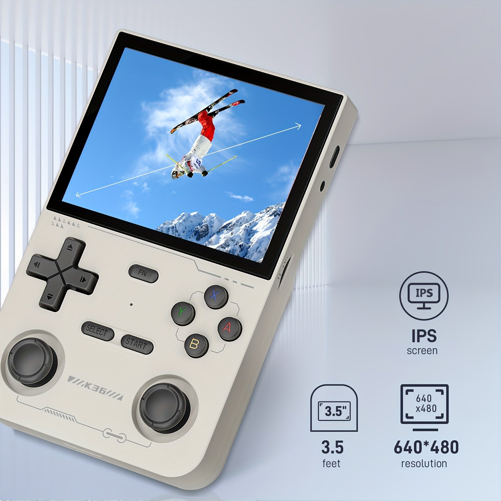 Open Source Portable Handheld Game Console 3.5-Inch IPS Screen 64GB TF Card Pre-Installed Emulator Ultra Long Battery OTG Retro Gaming Gift