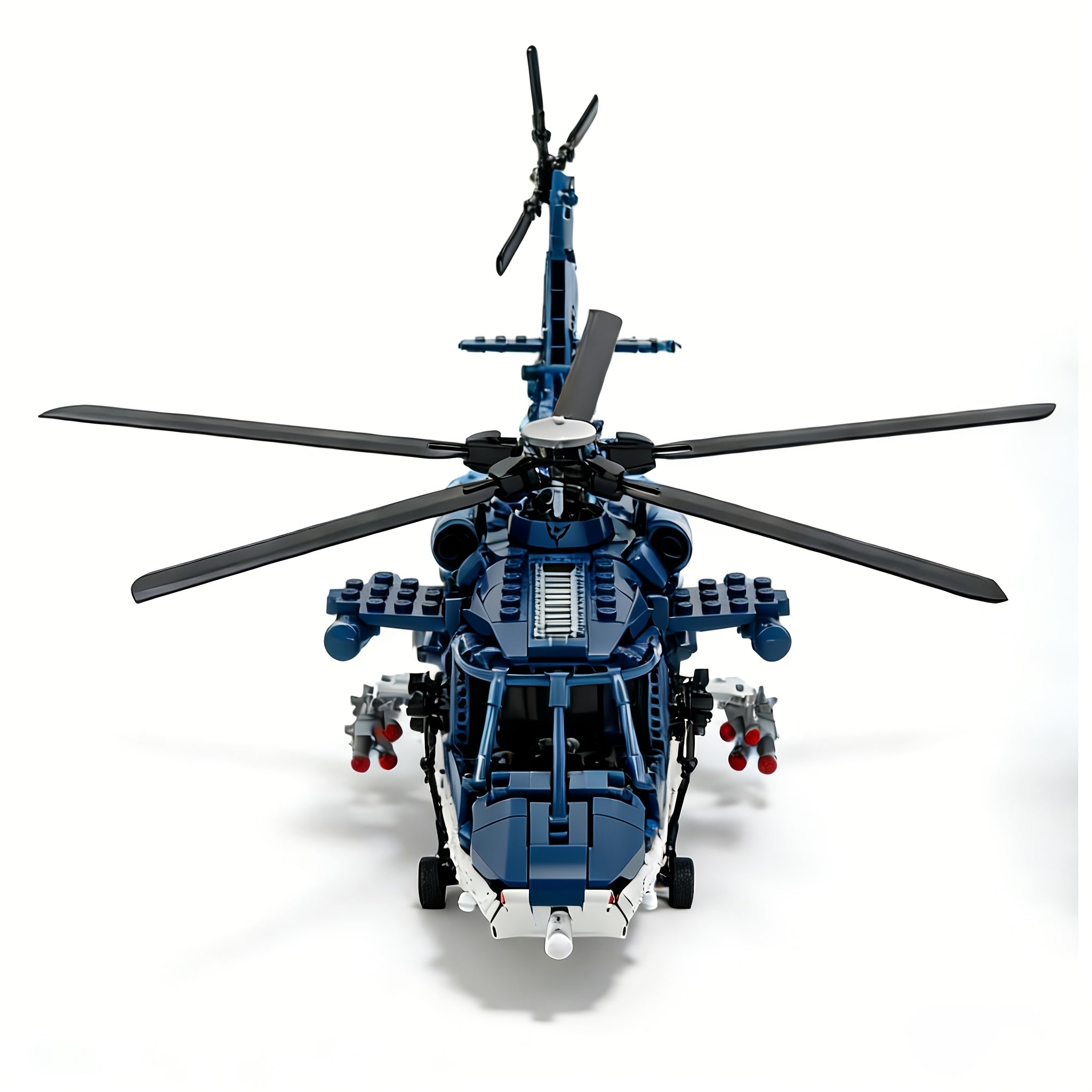 Helicopter Building Block Set 1711 Pieces for Adults Teens, Large Scale ABS Brick Model Kit Medium Difficulty, STEM Construction Display Toy Ages 14+, Birthday Christmas Gift for Men Boys Aviation Fans