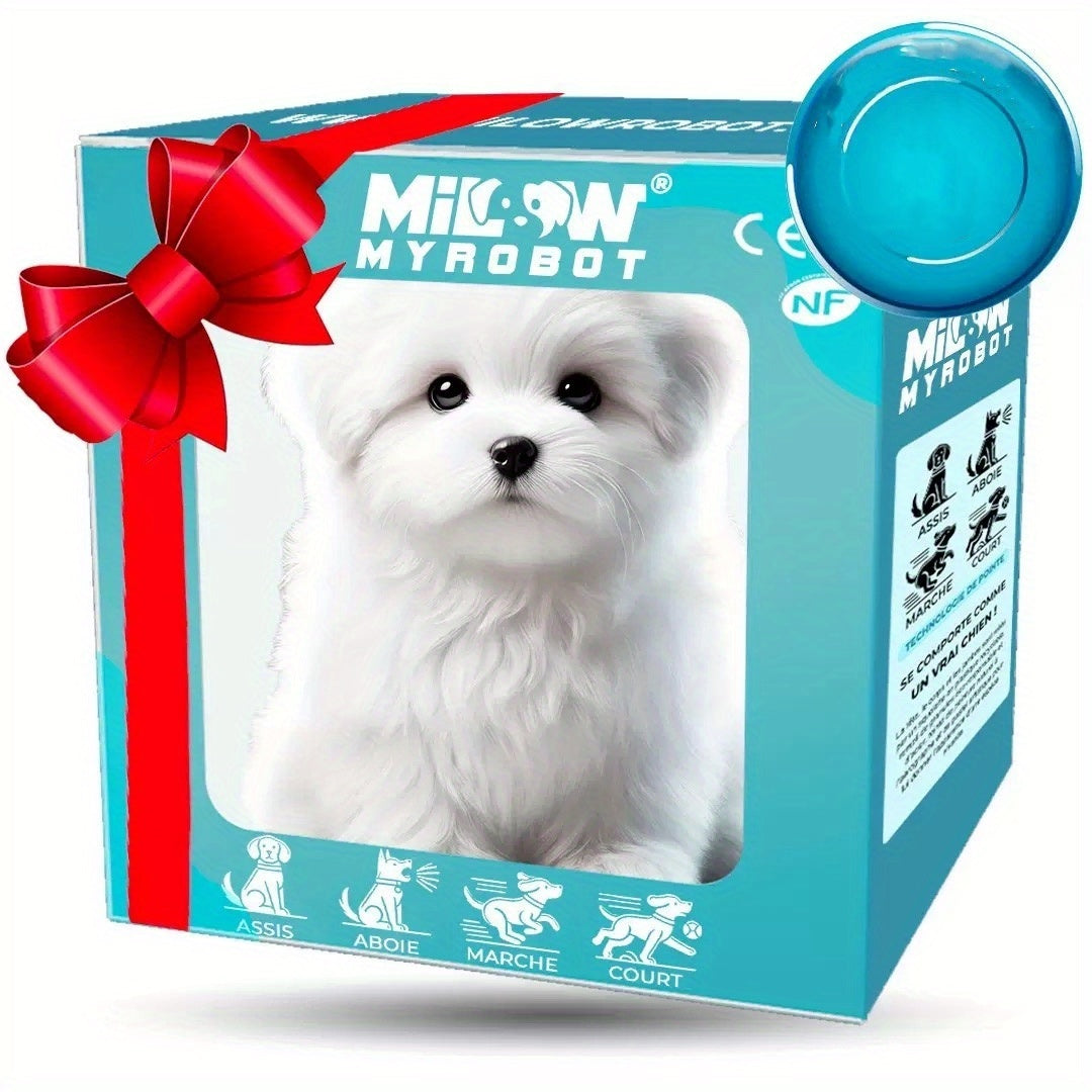 Interactive Electronic Puppy Robot Toy Realistic Simulation Dog Automatic Walking Barking Tail Wagging with Dog Bone – Kids Birthday Christmas Gift Boys Girls