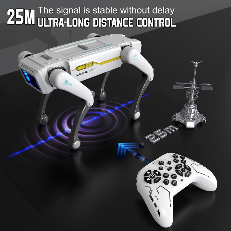 Programmable Robot Dog for Kids Ages 6-8, Remote Control Electronic Pet Toy with Dance and Sound for Interactive Play, Birthday and Christmas Gifts