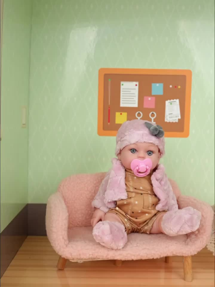 Reborn Baby Doll 12 Inch Lifelike Soft Body Newborn – Realistic Doll with Hat Socks Pacifier Gift for Girls Birthday Christmas Halloween Party Play Ages 3+