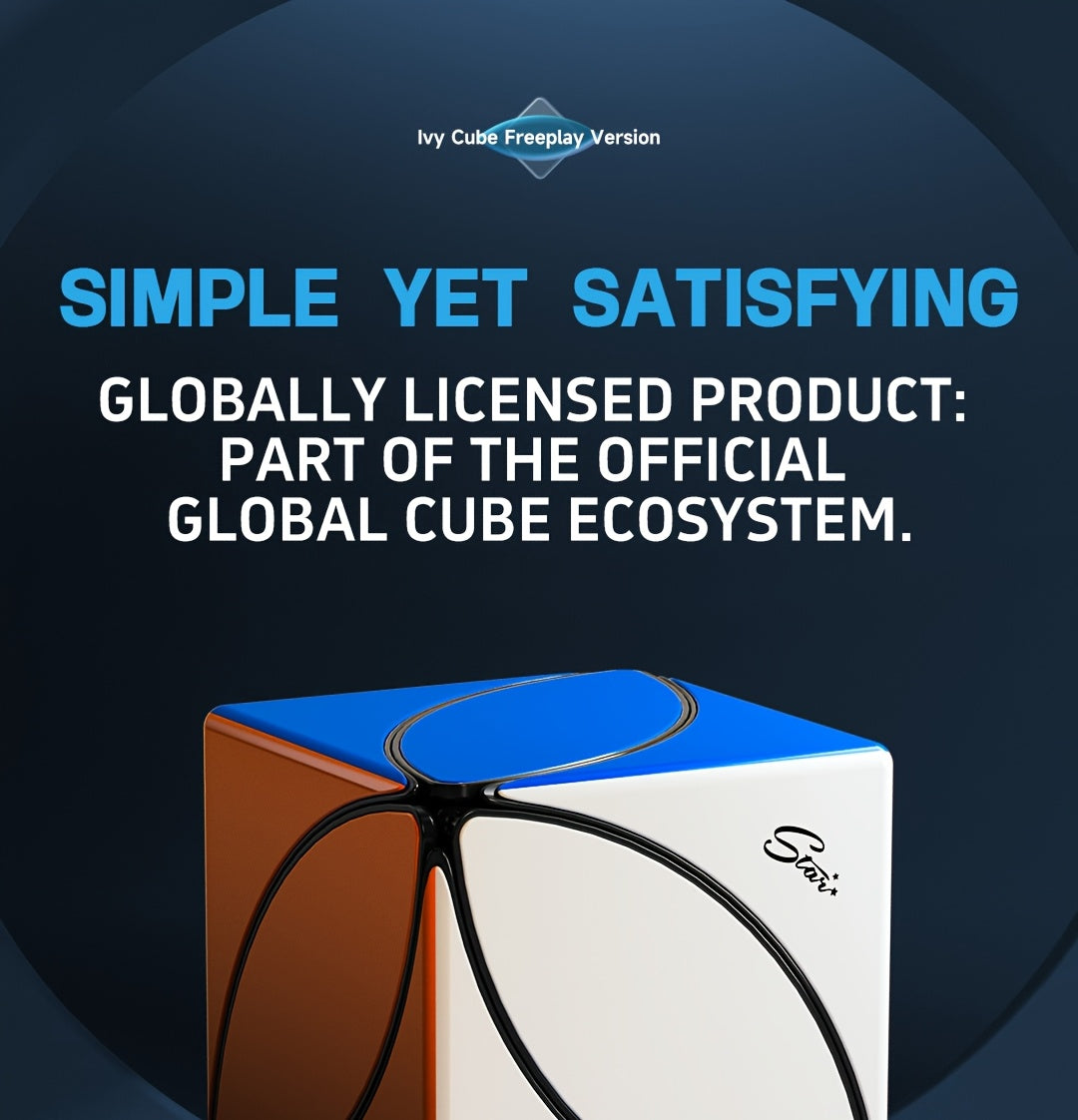 Speed Magic Cube Qiyi Maple Leaf 3x3 Puzzle Cube Smooth Turning ABS Compact Beginner Cube Toy Gift for Kids Adults STEM Brain Teaser