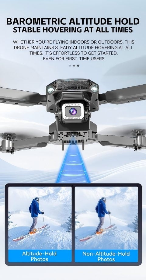 Foldable RC Drone with Camera One-Key Start 360 Stunt Tumbling Remote Control Quadcopter for Adults Beginners Kids Holiday Birthday Gift