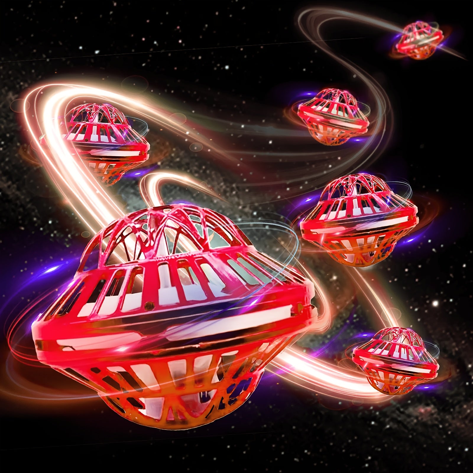 Flying Ball Toy Hand Controlled Induction - LED Luminous UFO Magic Flying Orb, USB Rechargeable, Endless Tricks, Kids Party Gift for Boys & Girls