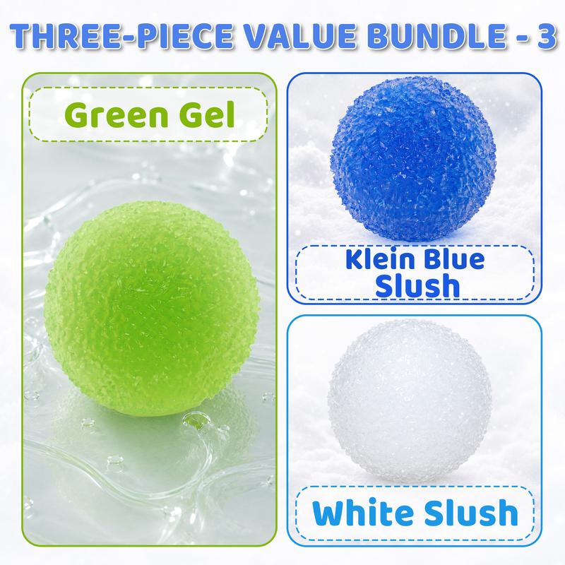 Mochi Squishy Ball by Pawtoto, Handmade Crystal Dumpling Sensory Fidget with Ice Crack, Slush or Fluffy Textures for Teen and Adult Gifts