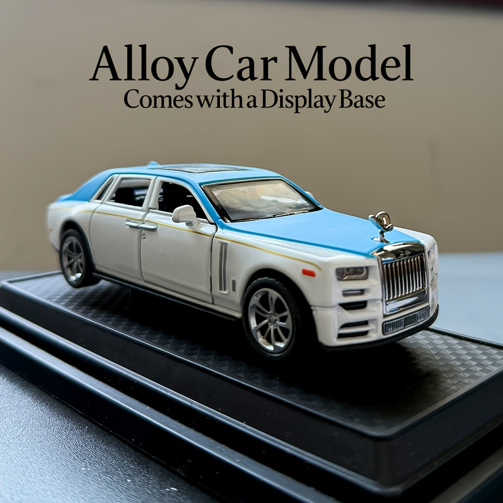 1:36 Scale Rolls-Royce Phantom Alloy Die-Cast Car Model with Openable Doors – Luxury Static Collectible, Desktop Decoration & Birthday Christmas Gift for Car Enthusiasts