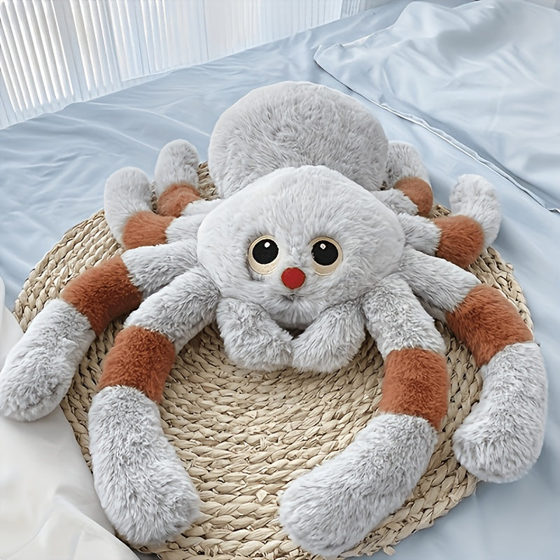 Spider Plush Toy Stuffed Animal - Mixed Color Polyester Fiber Soft Spider Plush, Sofa Pillow, Home Decor, Halloween Christmas Decoration, Birthday Gift for Women Girls Spider Lovers