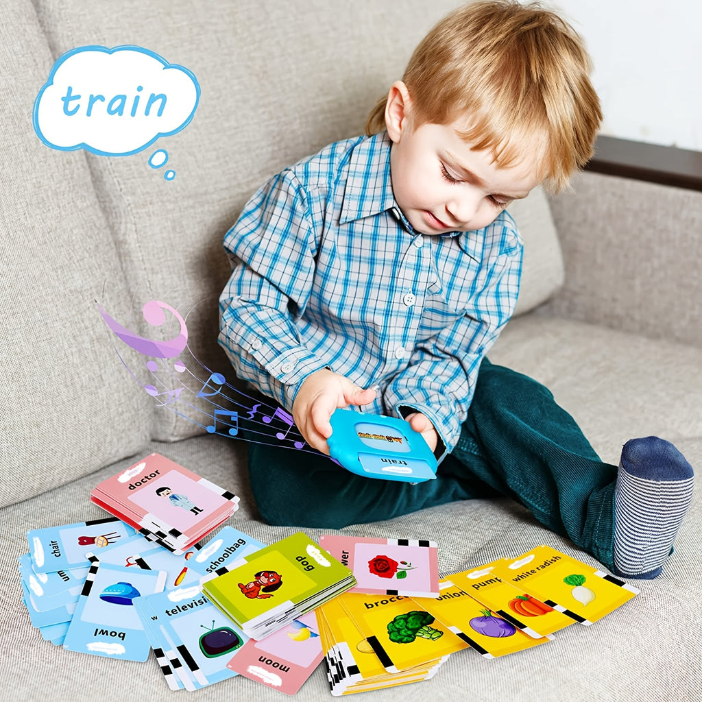 Talking Flash Cards for Kids 224-510 Words Preschool Language Learning Speech Therapy Autism Sensory Educational Toy Gift Boys Girls Ages 3-6