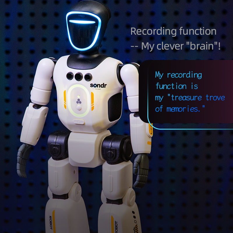 Advanced Humanoid Robot Toy with Smart Remote Pose-Controlled Joints Gesture Sensors Voice Recorder – Kids STEM Birthday Christmas Gift Boys Girls