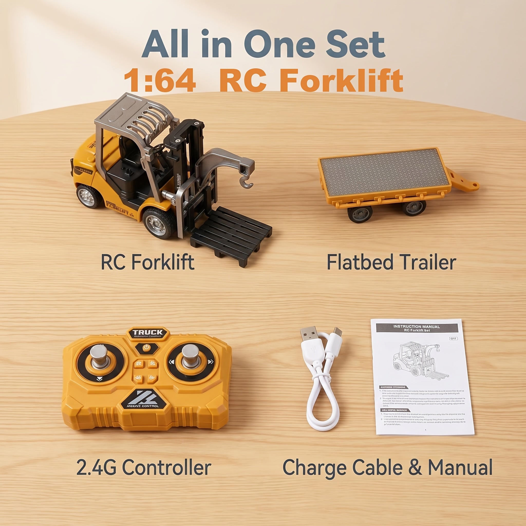 Alloy Construction Truck Toy 1:24 Scale – Bulldozer, Dump Truck & Excavator with 11-Channel Control, Sound Effects, Indoor Outdoor Engineering Vehicle Gift for Boys & Girls