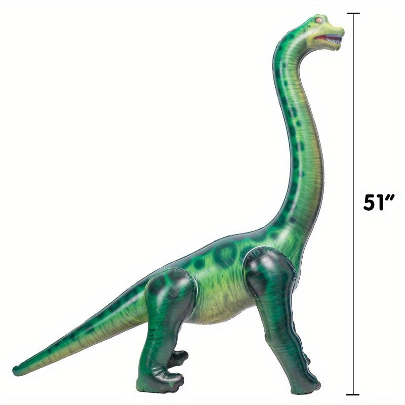 Giant Inflatable Brachiosaurus Dinosaur Toy 51 Inch – Freestanding Blow Up Dinosaur for Party Decorations & Photo Prop – Birthday & Christmas Gift for Kids & Adults – Lifelike Dino Decor