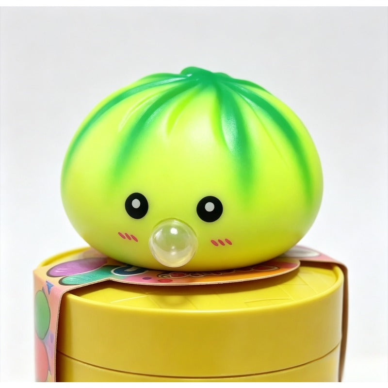 Steamed Bun Squishy Toy Gift Set 4pcs - Soft Bouncy Dumpling Squeeze Toys with Gift Bag Birthday Gift for Her Him Adults Kids Surprise Toy