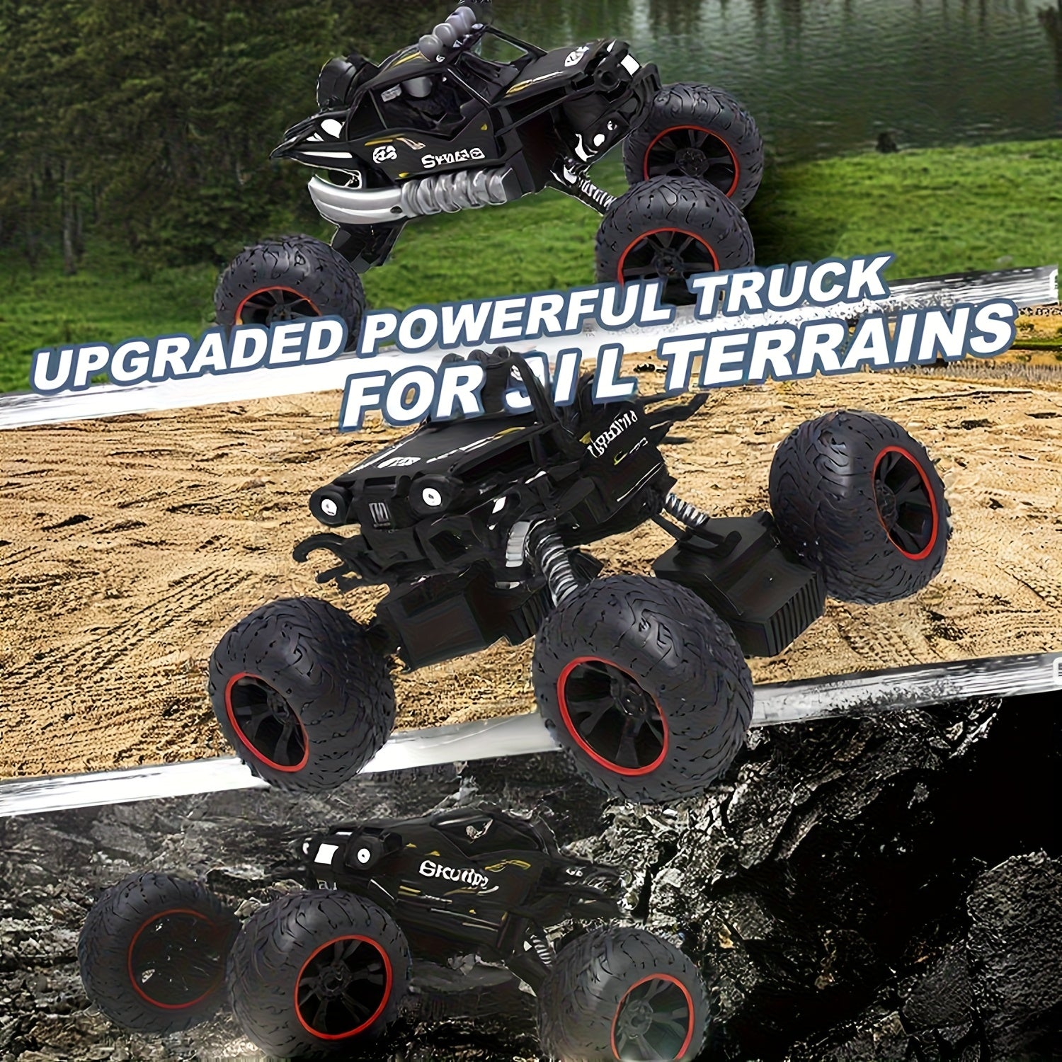 Large High-Speed RC Car USB Rechargeable Remote Control All-Terrain Off-Road Truck Racing Vehicle – Cool Toy Gift for Boys Ages 6 and Up