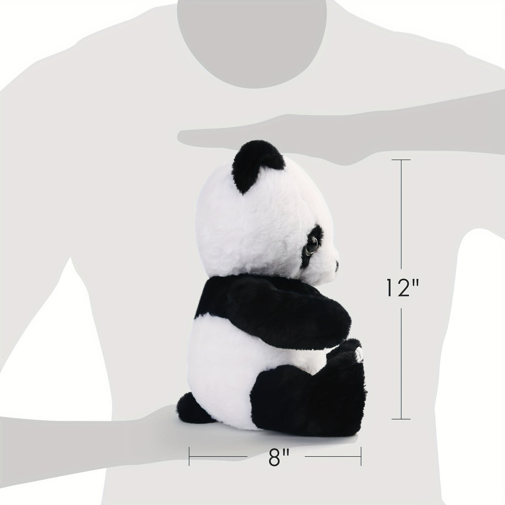 Light Up Panda Stuffed Animal 8 & 12 Inch – Cute Glowing Panda Bear Plush with LED Light, Hugging Toy Birthday Gift for Kids Boys Girls Christmas