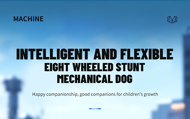 RC Robot Dog Toy Interactive Remote Control Stunt Music Action Show Rechargeable Smart Electronic Pet Kids Boys Girls Ages 5+ Birthday Christmas Halloween Gift