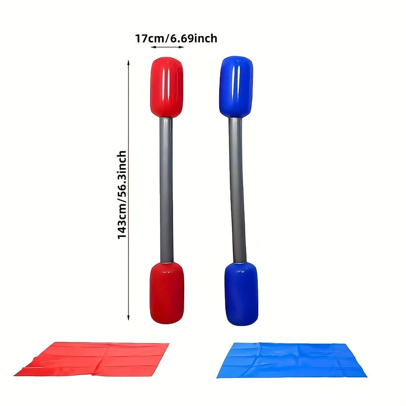 Inflatable Boxing Stick Set PVC Jousting Boppers with Cushion Pads for Adults Teens Party Team Building Bar Outdoor Fun Ages 14+ Birthday Christmas Gift