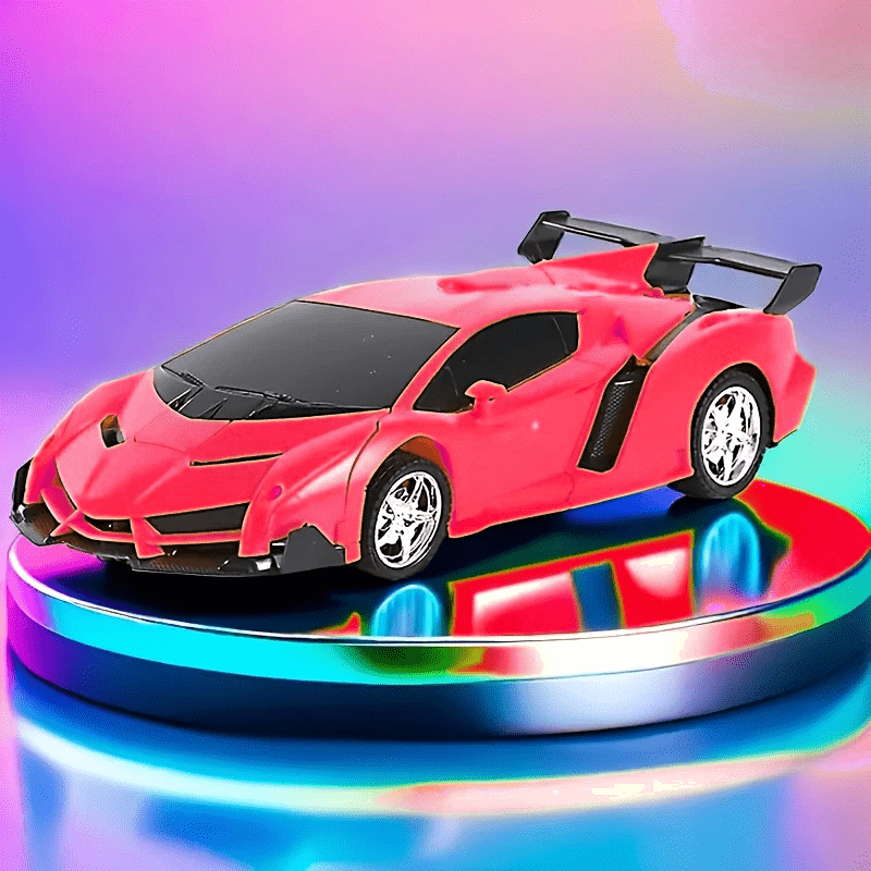 RC Car Robot Transformer Toy 1:18 Scale - One-Button Deformation Remote Control Car with 360° Rotating Drifting, Kids Toy for Ages 3+, Birthday Gift
